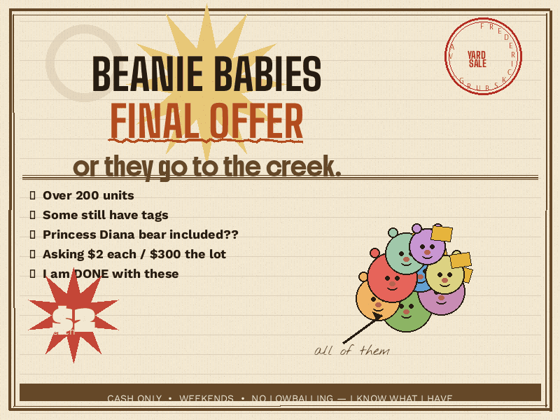 Grandma's Beanie Baby Empire MUST GO photo 1