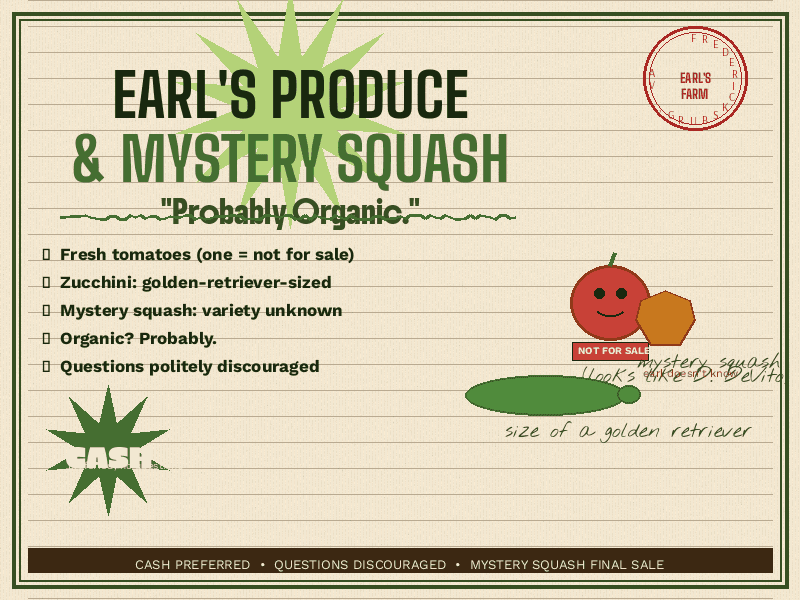 Earl's Questionable Produce & Mystery Squash photo 1