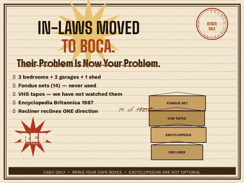 In-Laws Moved to Boca. Their Problem Is Now Your Problem. photo 1
